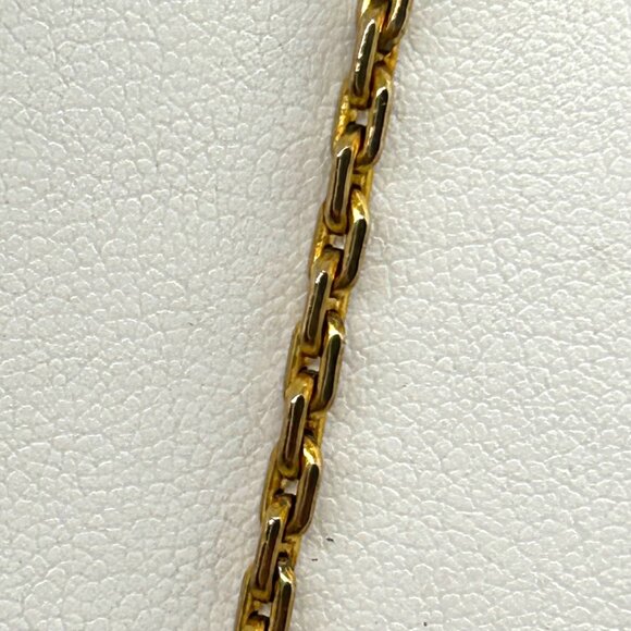 Tutankhamun Gold-tone Coin Pendant Necklace Egyptian Symbols & Greek Key Border - Picture 13 of 14